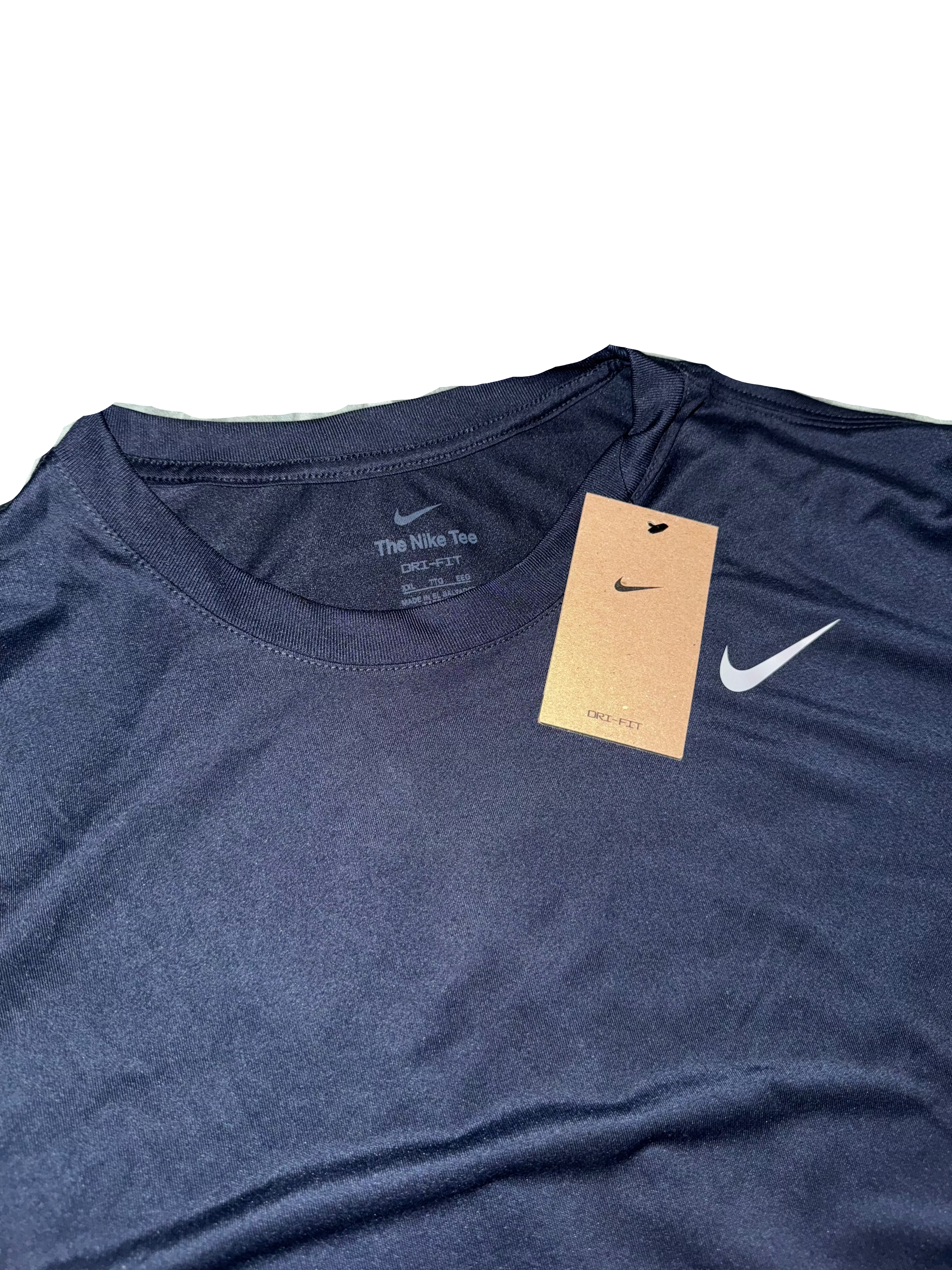 Men's Regular Nike Short Sleeve Dri-Fit T-Shirt - Color Obsidian - Size 2XL