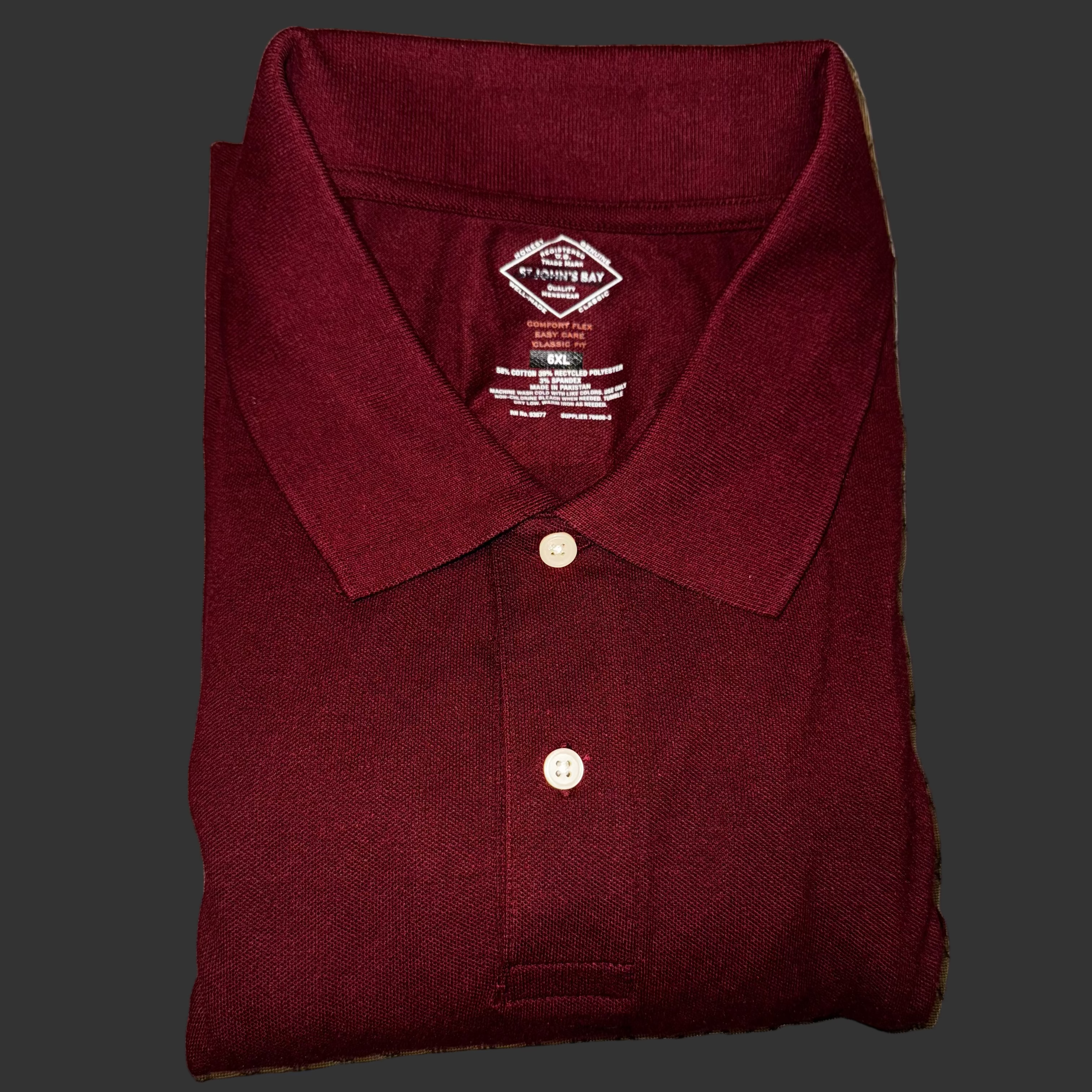 Men's Big and Tall St John 's Bay Polo - Size 6XL