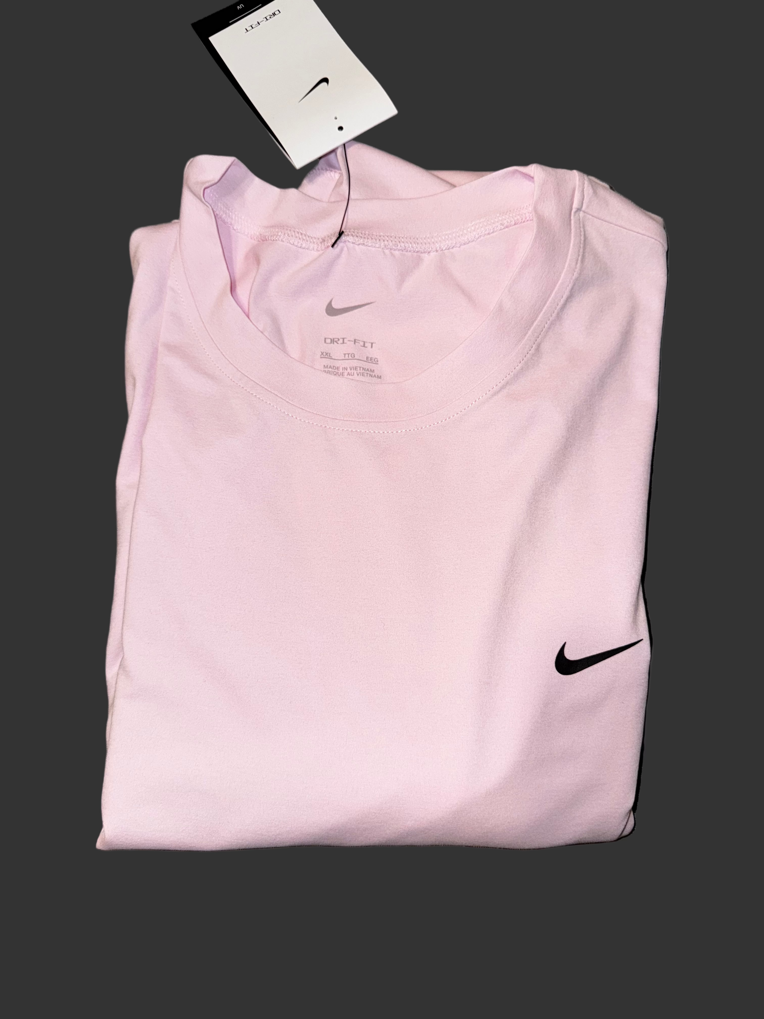 Men's Regular Nike Long Sleeve Dri-Fit - Color Pink - Size 2XL
