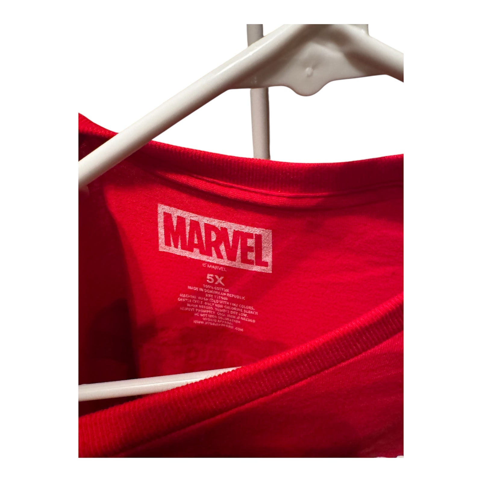 Men's Big and Tall Marvel The Incredible Hulk T-Shirt - Size 5XL - Color Red